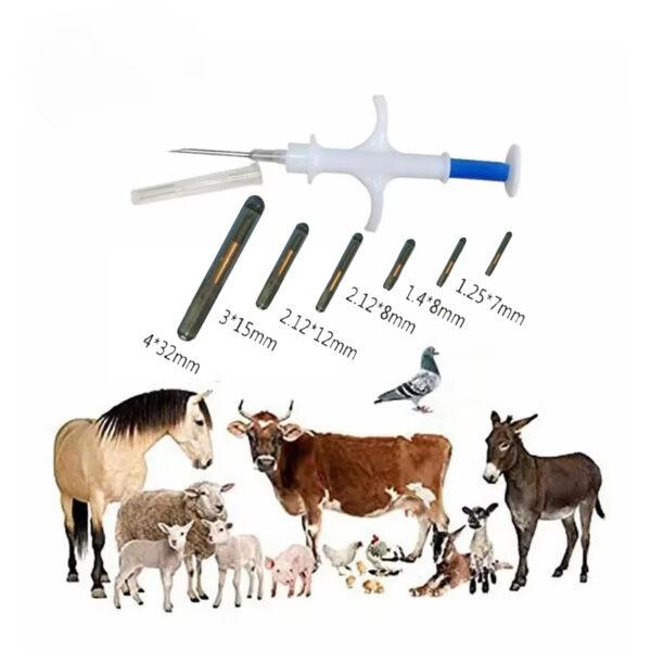 Pet Implant RFID HF Tag Animal Tracking ID Tag RFID Chip Preprogrammed NFC Pet BioGlass Electronic Tag RFID Chip