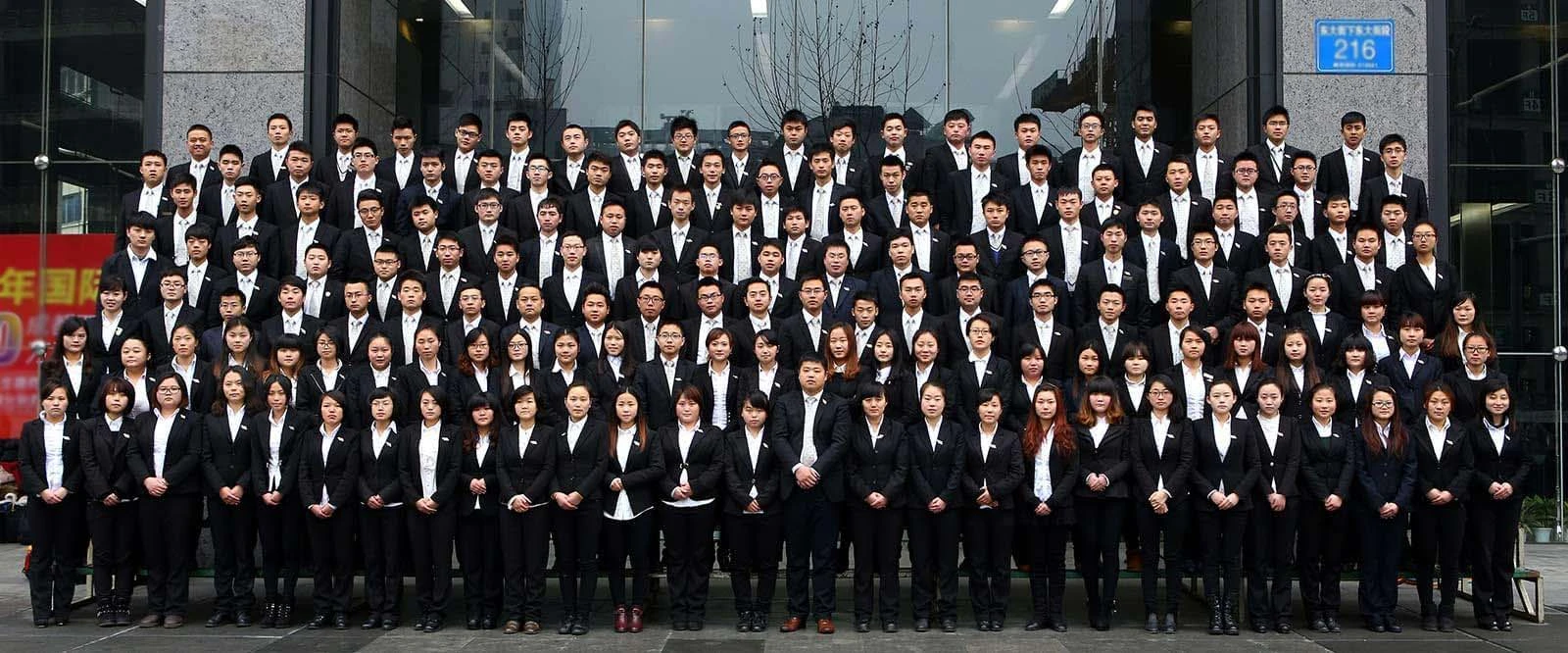 nfc factory Group photo of all staff