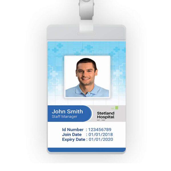 custom rfid nfc id badge identification keychain id card