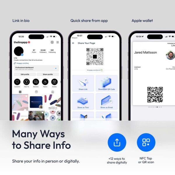 what content can write to nfc business card
