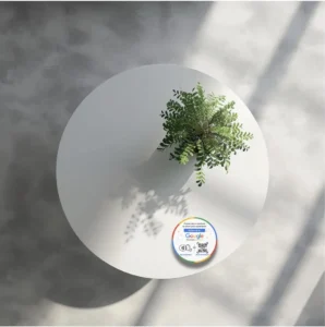 round nfc-google-review-plate