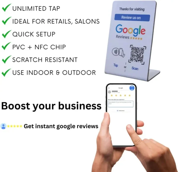 square nfc-google-review-stand