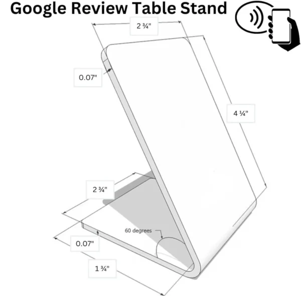 square nfc-google-review-stand size