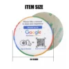 round nfc-google-review-plate