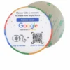 round nfc-google-review-plate