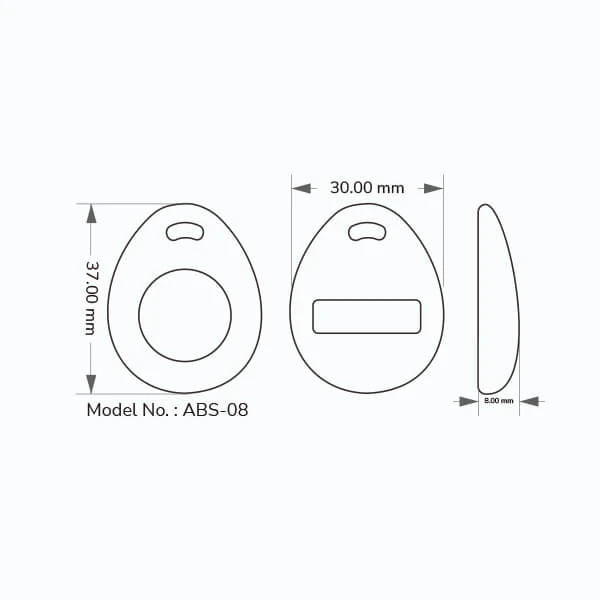 ABS RFID KEY-FOB Tag NFC TAG213 ABS RFID KEY-FOB Tag NFC TAG213