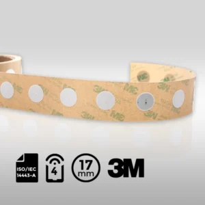 NFC label RFID nTAG 424 DNA ISO14443A | NFC type 4 | ⌀17mm