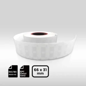 Washable Smart Textile U9 Nylon UHF RFID Tag 66×31 mm