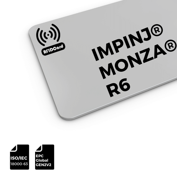 UHF RFID Card IMPINJ MONZA R6 UHF RFID Card IMPINJ MONZA R6