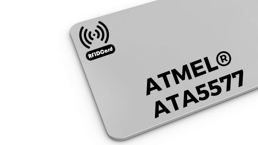 1-3 The ATMEL ATA5577 is a widely used RFID chip designed for the low frequency band