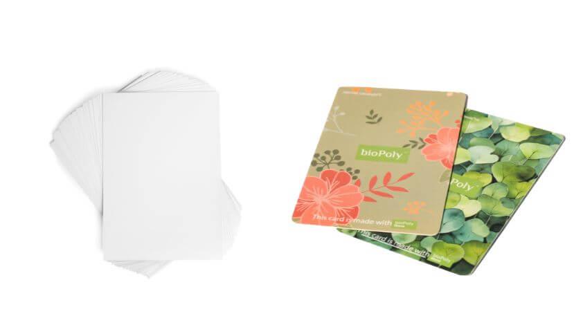 5 BioPoly™ Stone vs Paper and PVC Cards