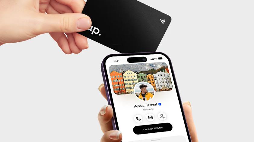 9-1 sharing information with NFC device and NFC business card