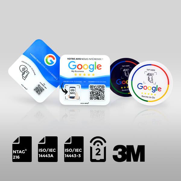 AZ-NTAG216-ACL3M-GRS Google Review Sticker