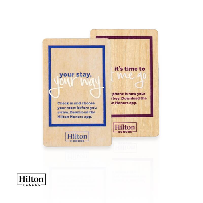 AZC-HT-WD-8654-wooden hilton key card hotel key card