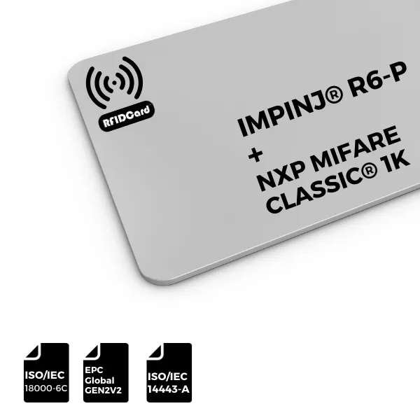 AZC-R6PS50-PVC-8654 RFID dual-band combo card