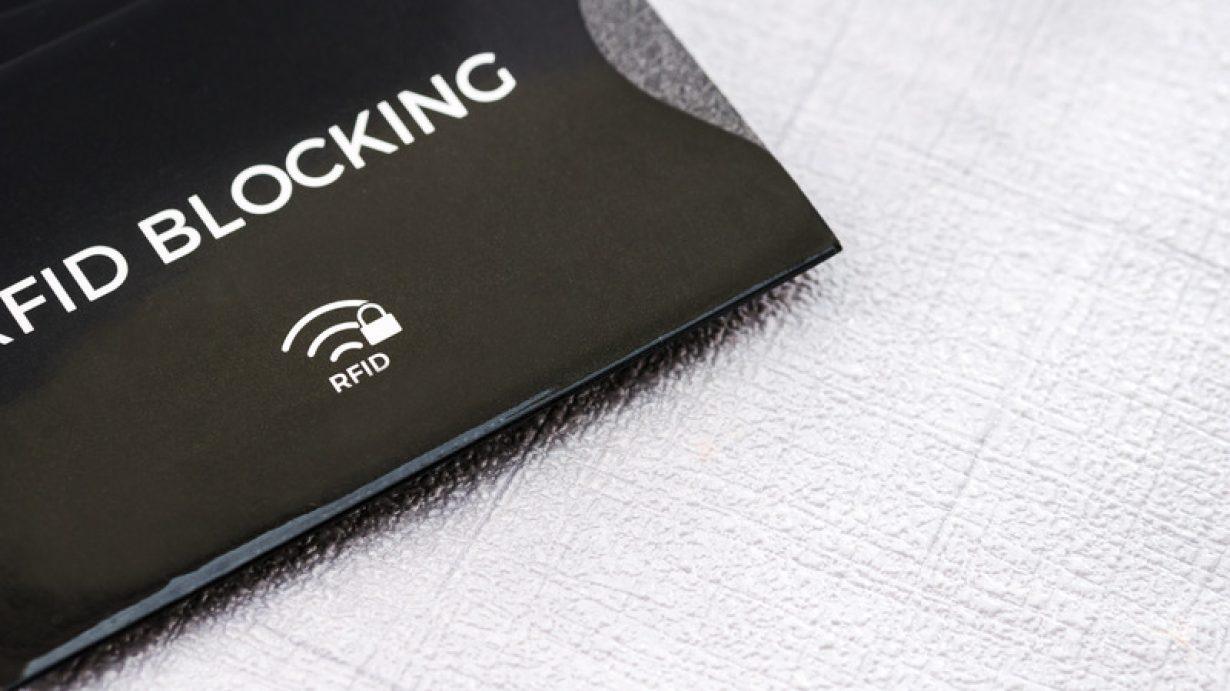 Black RFID blocking sleeve for secure credit card from fraud RFID Blocking Wallets: Need or Trend?