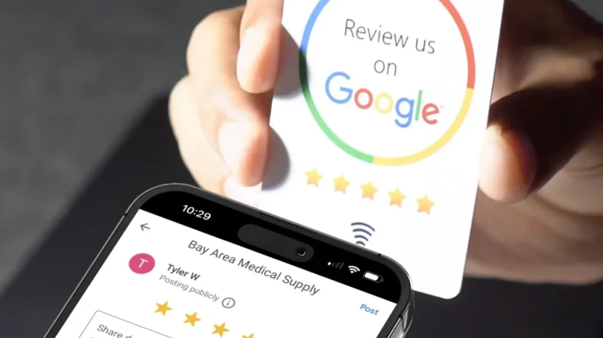 NFC Google review card NFC Google Review Card: A New Tool To Simplify Customer Feedback