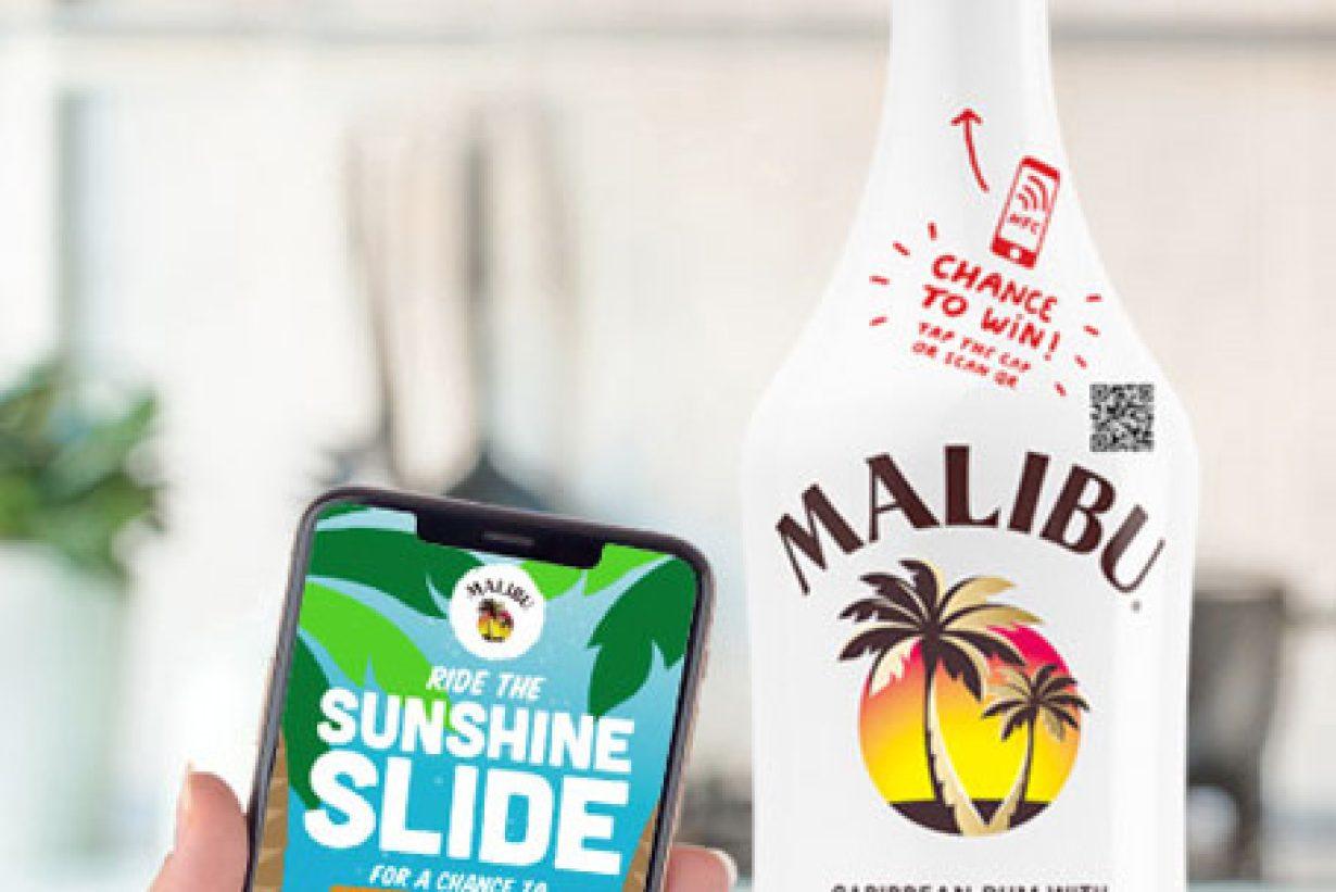 Malibu NFC Malibu’s Connected Bottles: NFC-enabled Smart Packaging
