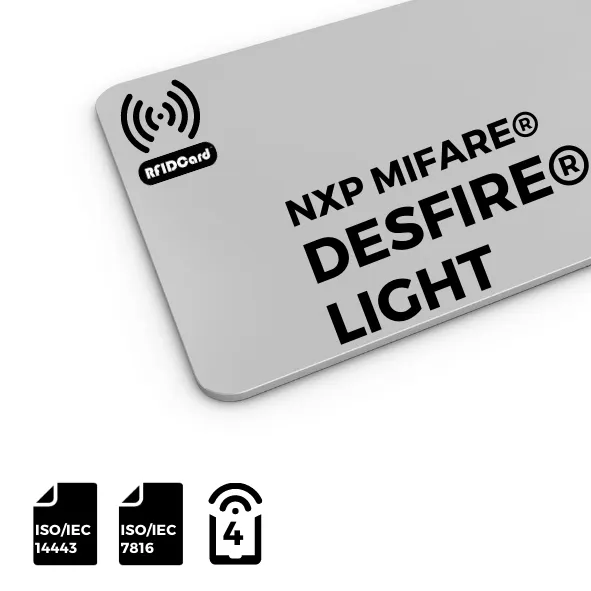 MIFARE DESFIRE LIGHT CR80 RFID CARD MIFARE DESFIRE LIGHT CR80 RFID CARD