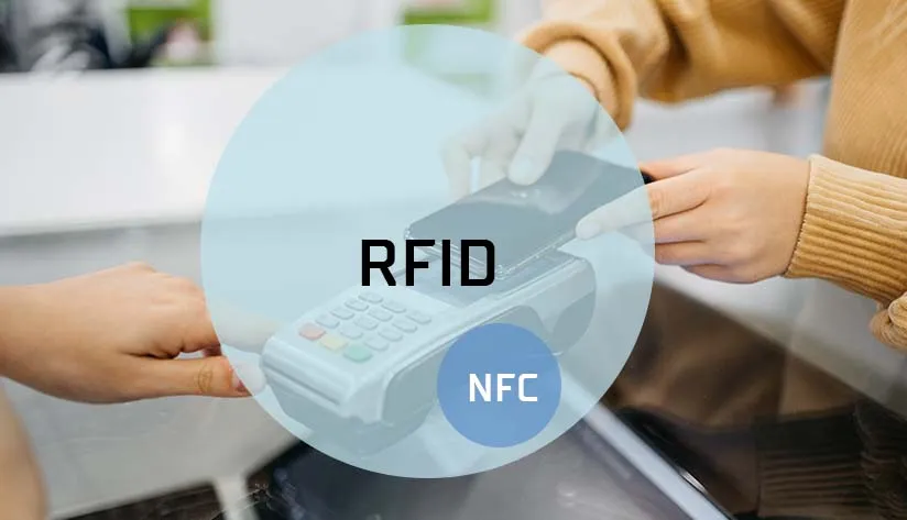 Relationship of NFC and RFID Diagram showing NFC as a subset of RFID HF