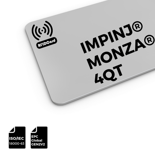 RFID CARD impinj monza 4qt cr80 RFID CARD impinj monza 4qt cr80