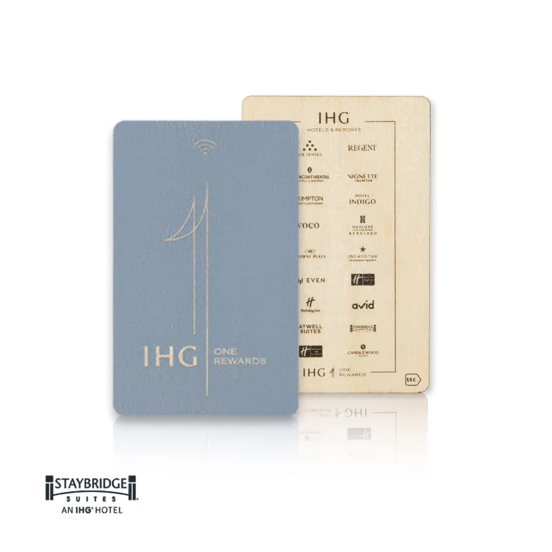 AZC-IHG-WD-8654-SS Staybridge Suites key card